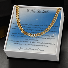 He is your Soulmate - The Cuban Necklace - The Perfect Confirmation Of Your Love