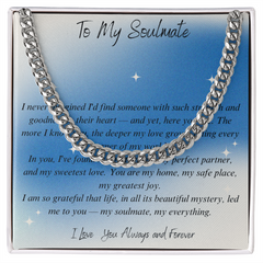 He is your Soulmate - The Cuban Necklace - The Perfect Confirmation Of Your Love