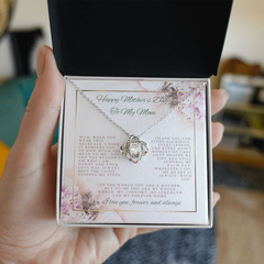 She's not just your Mom... She is like your best friend!  The Love Knot Necklace is PERFECT!