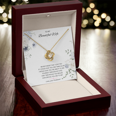 Ties That Bind the Heart - Love Knot Necklace