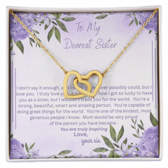 She Will Cry!  When you give her this Beautiful Interlocking Heart Necklace!