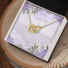 She Will Cry!  When you give her this Beautiful Interlocking Heart Necklace!