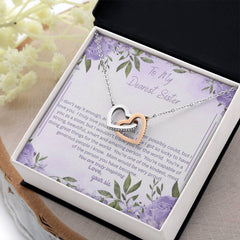 She Will Cry!  When you give her this Beautiful Interlocking Heart Necklace!