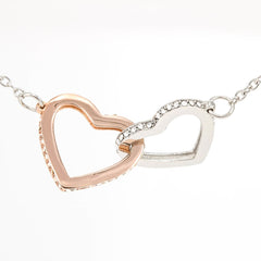 She Will Cry!  When you give her this Beautiful Interlocking Heart Necklace!