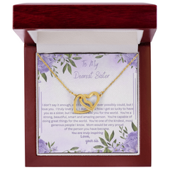 She Will Cry!  When you give her this Beautiful Interlocking Heart Necklace!