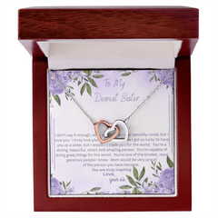 She Will Cry!  When you give her this Beautiful Interlocking Heart Necklace!