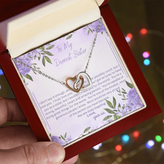 She Will Cry!  When you give her this Beautiful Interlocking Heart Necklace!