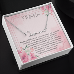 The necklace she'll never take off - because it carries your heart!