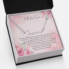 The necklace she'll never take off - because it carries your heart!