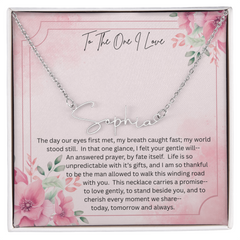 The necklace she'll never take off - because it carries your heart!