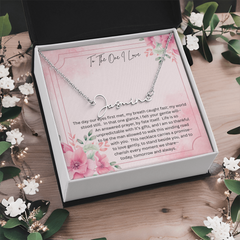 The necklace she'll never take off - because it carries your heart!