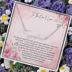 The necklace she'll never take off - because it carries your heart!