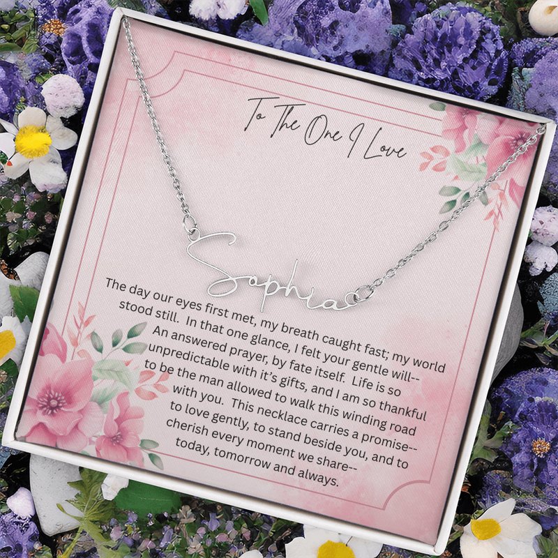 The necklace she'll never take off - because it carries your heart!