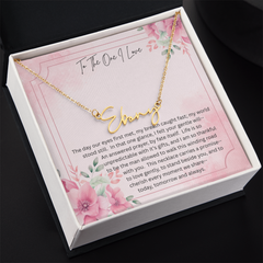 The necklace she'll never take off - because it carries your heart!