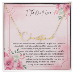 The necklace she'll never take off - because it carries your heart!