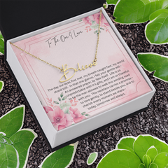 The necklace she'll never take off - because it carries your heart!