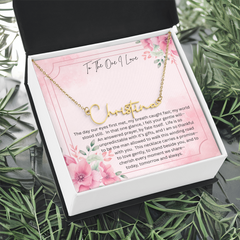 The necklace she'll never take off - because it carries your heart!