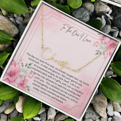 The necklace she'll never take off - because it carries your heart!