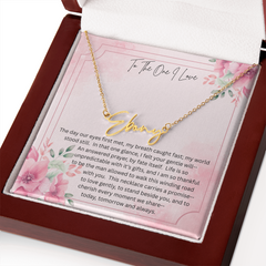 The necklace she'll never take off - because it carries your heart!