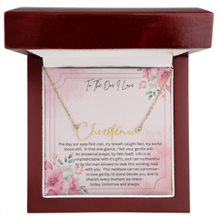 The necklace she'll never take off - because it carries your heart!