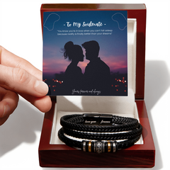 Say it Simply - He'll know you mean it with our "Love You Forever Bracelet"