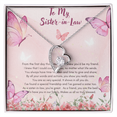 She's Like A Best Friend!  Your Sister-in-Law will CHERISH the "Forever Love Necklace"