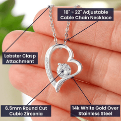 Forever Love Necklace - Share this Stunning Necklace as a reminder that she is Forever in your Heart!