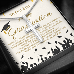 Celebrate His Graduation - The Artisan Cross Necklace --A Beautiful Gift with Eternal Meaning