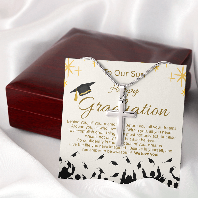 Celebrate His Graduation - The Artisan Cross Necklace --A Beautiful Gift with Eternal Meaning