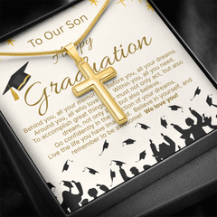 Celebrate His Graduation - The Artisan Cross Necklace --A Beautiful Gift with Eternal Meaning