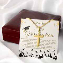Celebrate His Graduation - The Artisan Cross Necklace --A Beautiful Gift with Eternal Meaning