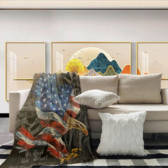The American Eagle Fleece Throw Blanket