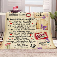 Daughter's Flannel Love Blanket from Parents