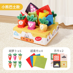 Early Educational Plush Carrot Pulling Toy for Baby