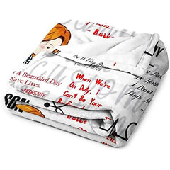 Cozy Cartoon Flannel Blanket