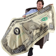 Dollar Print Throw Blanket
