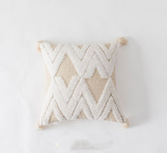 Tufted Cotton Canvas Accent Pillows