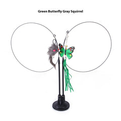 Funky Feather Frenzy Cat Toy – Suction Cup Interactive Play Teaser