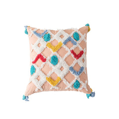 Tufted Cotton Canvas Accent Pillows