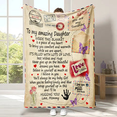 Daughter's Flannel Love Blanket from Parents