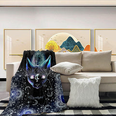 Cat Lovers Fleece Throw Blanket – Soft & Cozy Gift for Cat Moms