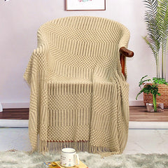 Nordic Knit Sofa Blanket