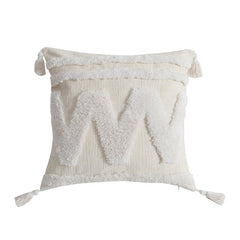 Handmade Chenille Tassel Sofa Pillow
