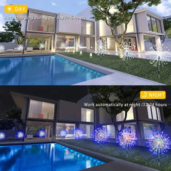 Celebration LED Solar Ground Fireworks Lanterns