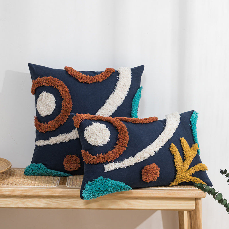 Tufted Canvas Accent Pillows