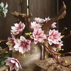 Elegant Magnolia Faux Flowers for Home Decor