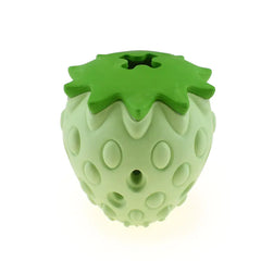 Dog Chew Toy - Bite-Resistant Treat-Dispensing Strawberry