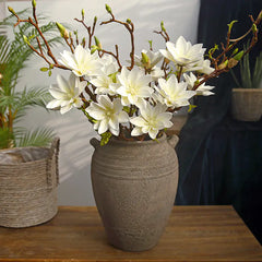 Elegant Magnolia Faux Flowers for Home Decor