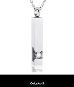 Birthstone Memorial Pendant-Cremation Jewelry