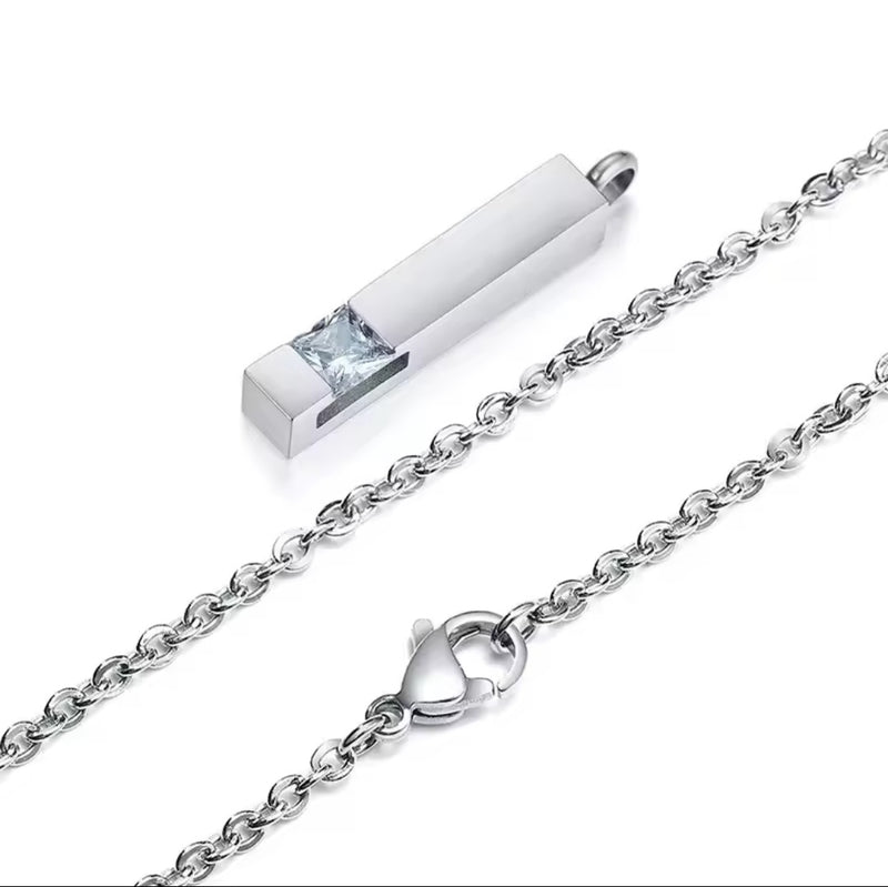 Birthstone Memorial Pendant-Cremation Jewelry